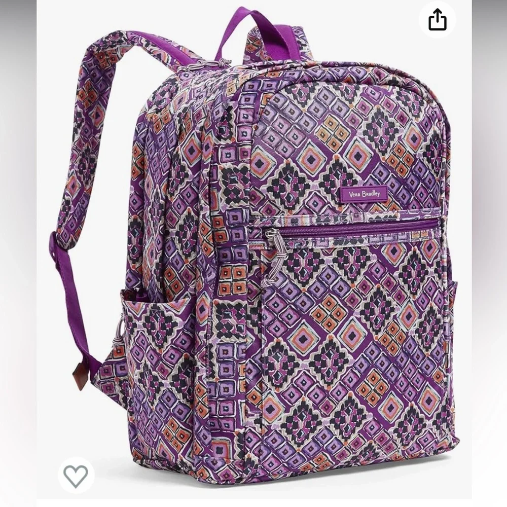 Vera Bradley Women's Lighten Up Grand Backpack, Sierra, One Size